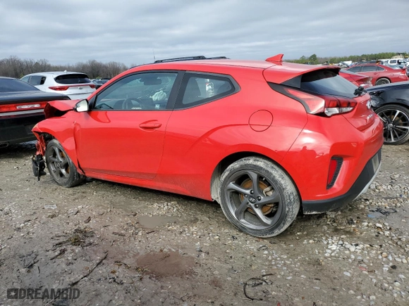 2019 Hyundai Veloster 2.0 Premium with VIN KMHTG6AF4KU011072, listed as a Copart auction lot 39301154 with 74,760 mi miles and Salvage Title. Bid and sale history available at carsss.com. Image 2.