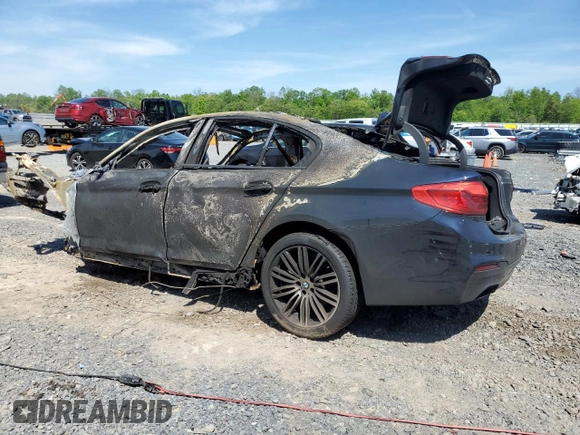 2017 BMW 5 Series 530i xDrive with VIN WBAJA7C38HG903867, listed as a Copart auction lot 56482145 with Not provided miles and Salvage title. Bid and sale history available at DreamBid. Image 2.