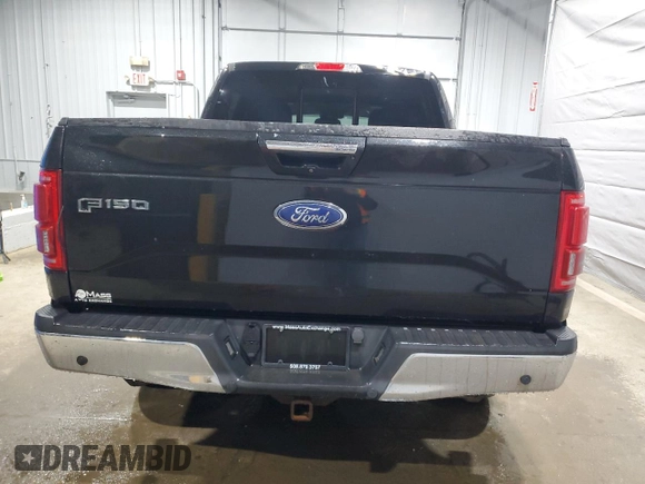 2015 Ford F-150 XLT with VIN 1FTEW1EG0FFB17941, listed as a Copart auction lot 49900765 with 92,602 mi miles and Salvage Title. Bid and sale history available at carsss.com. Image 6.