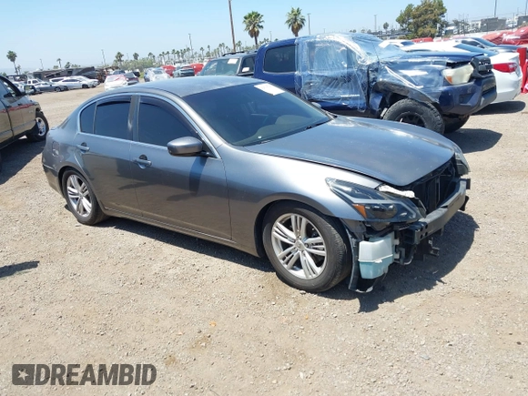 2011 Infiniti G25 with VIN JN1DV6AP3BM604349, listed as a IAAI auction lot 42539796 with 157,621 mi miles and . Bid and sale history available at DreamBid. Image 1.
