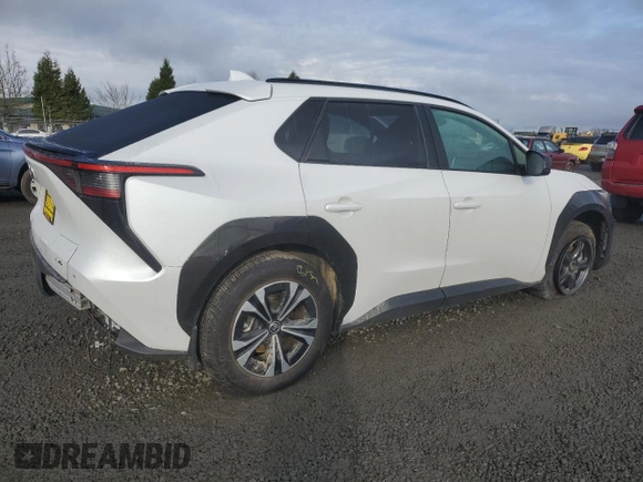 2024 Toyota bZ4X XLE with VIN JTMABACA9RA068930, listed as a Copart auction lot 45756405 with 4,117 mi miles and Salvage Title. Bid and sale history available at DreamBid. Image 3.