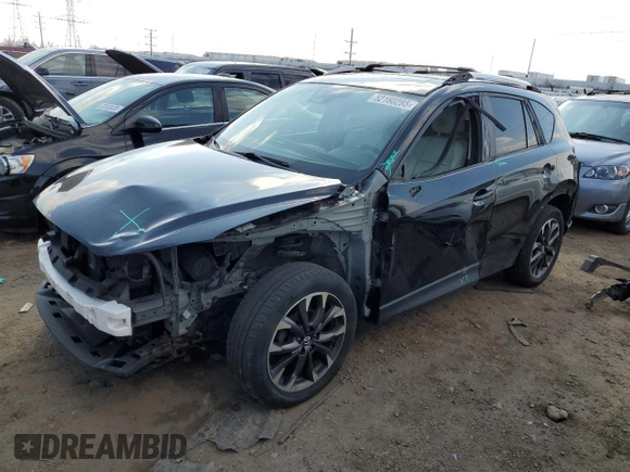 2016 Mazda CX-5 Grand Touring with VIN JM3KE4DY8G0719113, listed as a Copart auction lot 52160285 with 259,365 mi miles and Salvage Title. Bid and sale history available at carsss.com. Image 1.