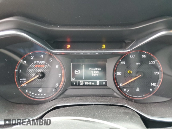 2022 Chevrolet TrailBlazer RS with VIN KL79MUSL3NB031990, listed as a Copart auction lot 47277075 with 31,648 mi miles and Salvage Title. Bid and sale history available at DreamBid. Image 9.