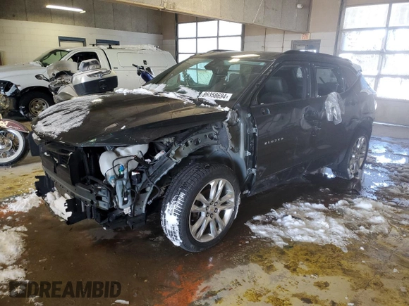2020 Chevrolet Blazer LT with VIN 3GNKBJRS4LS567944, listed as a Copart auction lot 86358694 with 66,917 mi miles and Salvage title. Bid and sale history available at DreamBid. Image 1.