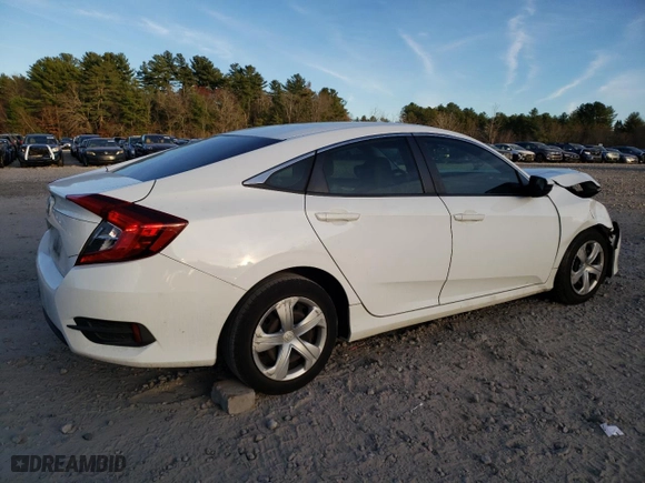 2016 Honda Civic Sedan LX with VIN 19XFC2F51GE211452, listed as a Copart auction lot 80731194 with 0 mi miles and Salvage Title. Bid and sale history available at carsss.com. Image 3.