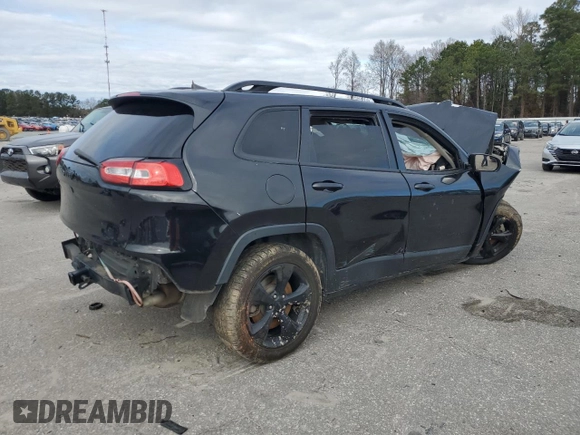 2016 Jeep Cherokee Limited with VIN 1C4PJLDS9GW355359, listed as a Copart auction lot 83617504 with 0 mi miles and Salvage Title. Bid and sale history available at carsss.com. Image 3.