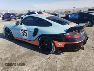 2001 Porsche 911 Carrera S with VIN WP0AB29911S686177, listed as a Copart auction lot 43823435 with 94,711 mi miles and Salvage Title. Bid and sale history available at carsss.com. Image 2.