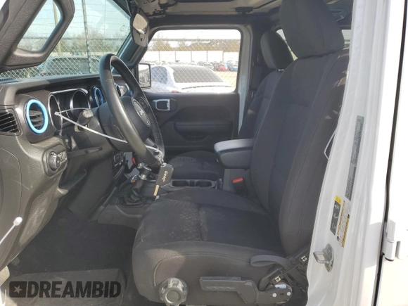 2022 Jeep Wrangler Unlimited Sport with VIN 1C4HJXDN3NW242297, listed as a Copart auction lot 47388715 with 17,098 mi miles and Salvage title. Bid and sale history available at DreamBid. Image 7.