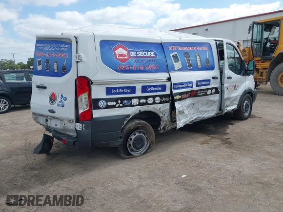 2018 Ford Transit Cargo with VIN 1FTYE1YG7JKA19193, listed as a IAAI auction lot 42155139 with Not Provided miles and . Bid and sale history available at carsss.com. Image 4.