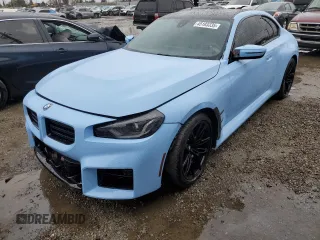 2023 BMW M2 with VIN 3MF13DM08P8D61938, listed as a Copart auction lot 45193335 with 17,311 mi miles and Salvage Title. Bid and sale history available at carsss.com. Image 1.