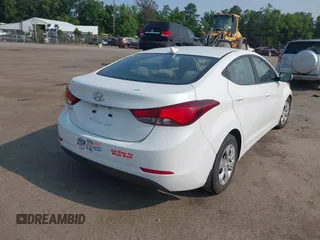 2016 Hyundai Elantra SE with VIN 5NPDH4AE9GH794201, listed as a IAAI auction lot 42391597 with 58,126 mi miles and . Bid and sale history available at DreamBid. Image 4.