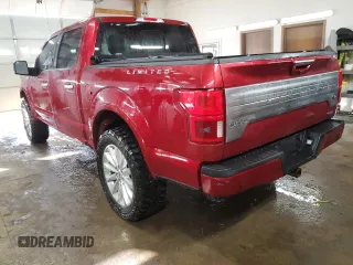 2018 Ford F-150 XL with VIN 1FTEW1EG6JFA58502, listed as a Copart auction lot 43401285 with 127,424 mi miles and Salvage Title. Bid and sale history available at carsss.com. Image 2.