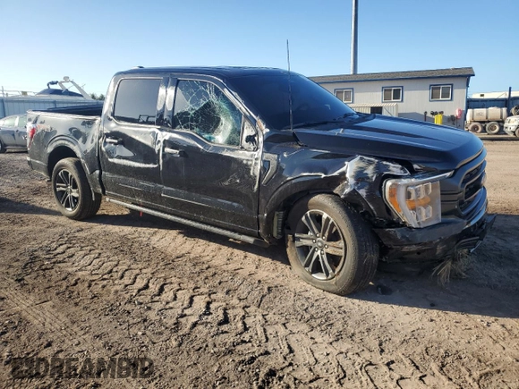 2023 Ford F-150 XL with VIN 1FTFW1E87PKE76757, listed as a Copart auction lot 87314154 with 10,280 mi miles and Salvage Title. Bid and sale history available at carsss.com. Image 4.