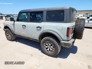 2024 Ford Bronco Badlands with VIN 1FMEE9BP5RLA42032, listed as a Copart auction lot 66133425 with 4,143 mi miles and Salvage title. Bid and sale history available at DreamBid. Image 2.