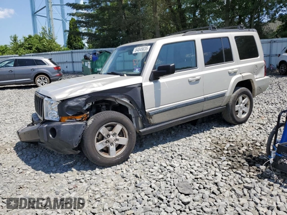 2007 Jeep Commander Sport z VIN 1J8HG48K67C651209, wystawiony jako Copart lot #64049035 z przebiegiem 216 628 mil mil oraz Szkoda całkowita • Salvage title. Historia ofert i sprzedaży dostępna na DreamBid. Obrazek 1.