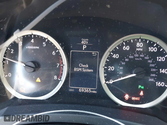 2016 Lexus IS 300/350 with VIN JTHCM1D29G5013389, listed as a IAAI auction lot 41690143 with 69,365 mi miles and . Bid and sale history available at DreamBid. Image 7.