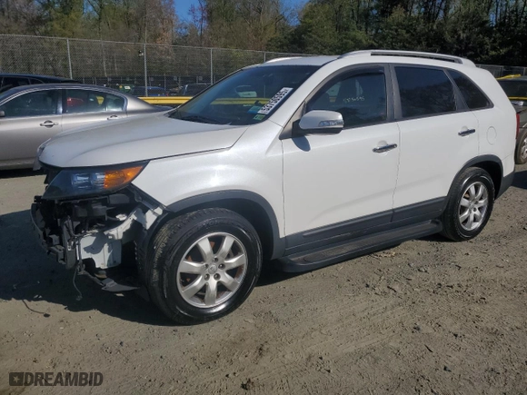 2013 Kia Sorento LX with VIN 5XYKT3A64DG312875, listed as a Copart auction lot 53750595 with 126,675 mi miles and Clean Title. Bid and sale history available at carsss.com. Image 1.