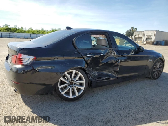 2011 BMW 5 Series 535i with VIN WBAFR7C59BC603284, listed as a Copart auction lot 50640615 with 110,665 mi miles and Salvage Title. Bid and sale history available at carsss.com. Image 3.