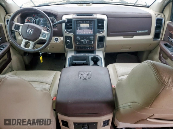 2016 Ram 2500 Laramie with VIN 3C6UR5FL2GG125021, listed as a Copart auction lot 58519995 with 123,055 mi miles and Salvage title. Bid and sale history available at DreamBid. Image 8.