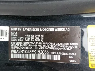 2014 BMW 4 Series 435i with VIN WBA3R1C58EK192065, listed as a Copart auction lot 55783635 with Not provided miles and Salvage title. Bid and sale history available at DreamBid. Image 12.