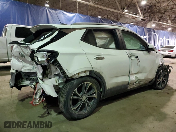 2022 Buick Encore GX Select with VIN KL4MMDS29NB119358, listed as a Copart auction lot 41794895 with 37,264 mi miles and Non repairable. Bid and sale history available at DreamBid. Image 3.