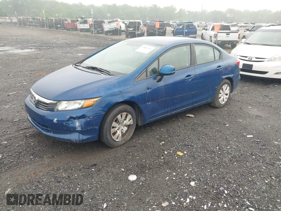 2012 Honda Civic LX z VIN 2HGFB2F54CH535126, wystawiony jako IAAI lot #42481363 z przebiegiem Nie podano mil oraz . Historia ofert i sprzedaży dostępna na DreamBid. Obrazek 2.