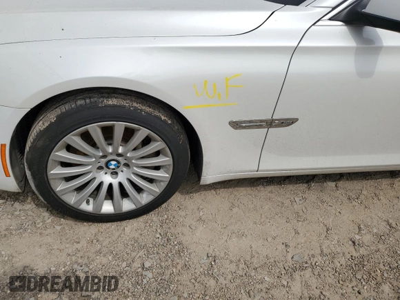 2012 BMW 7 Series 750Li xDrive with VIN WBAKC8C57CC436737, listed as a Copart auction lot 52068285 with 125,582 mi miles and Salvage Title. Bid and sale history available at carsss.com. Image 12.