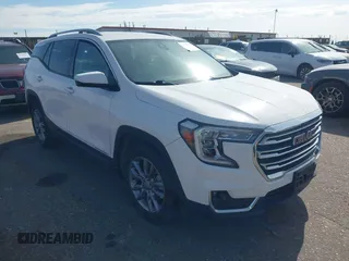 2022 GMC Terrain SLT with VIN 3GKALVEV6NL153056, listed as a IAAI auction lot 42772346 with 45,436 mi miles and . Bid and sale history available at DreamBid. Image 1.