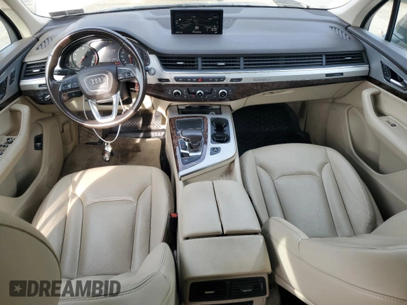 2018 Audi Q7 Premium with VIN WA1AHAF70JD025685, listed as a Copart auction lot 54544195 with 63,801 mi miles and Salvage title. Bid and sale history available at DreamBid. Image 8.