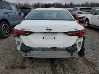 2020 Nissan Sentra SV with VIN 3N1AB8CVXLY273383, listed as a Copart auction lot 49326865 with 36,635 mi miles and Salvage Title. Bid and sale history available at carsss.com. Image 6.