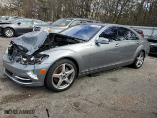2011 Mercedes-Benz S-Class S 550 with VIN WDDNG7BB1BA381868, listed as a Copart auction lot 41412455 with 153,234 mi miles and Salvage Title. Bid and sale history available at carsss.com. Image 1.