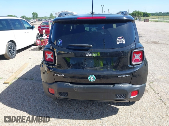 2017 Jeep Renegade Sport with VIN ZACCJBAB3HPF99343, listed as a IAAI auction lot 39594083 with 85,446 mi miles and . Bid and sale history available at carsss.com. Image 17.