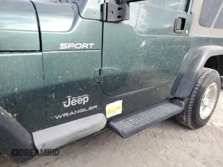 2003 Jeep Wrangler Sport with VIN 1J4FA49S43P301542, listed as a Copart auction lot 75704824 with Not Provided miles and Salvage Title. Bid and sale history available at carsss.com. Image 12.
