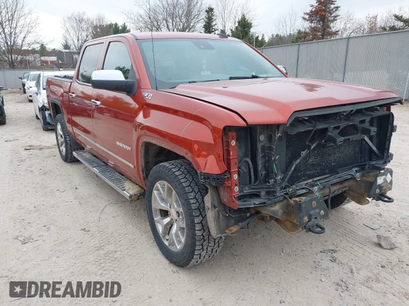 2015 GMC Sierra 1500 SLT with VIN 3GTU2VEC9FG194995, listed as a IAAI auction lot 41998622 with 145,437 mi miles and . Bid and sale history available at DreamBid. Image 1.