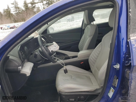 2023 Hyundai Elantra Limited with VIN KMHLP4AG0PU485914, listed as a Copart auction lot 42193255 with 28,271 mi miles and Salvage Title. Bid and sale history available at carsss.com. Image 7.