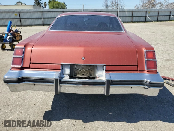 1976 Oldsmobile Cutlass with VIN 3G37R6R102438, listed as a Copart auction lot 50572925 with 13,592 mi miles and Clean Title. Bid and sale history available at DreamBid. Image 6.