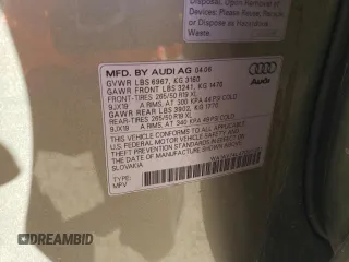 2007 Audi Q7 with VIN WA1AV74L47D011261, listed as a Copart auction lot 79883304 with Not provided miles and Salvage title. Bid and sale history available at DreamBid. Image 14.