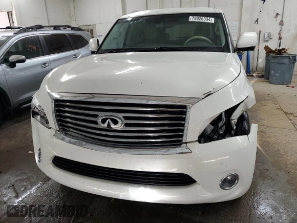 2013 Infiniti QX56 with VIN JN8AZ2NF8D9530371, listed as a Copart auction lot 79026334 with 117,131 mi miles and Salvage Title. Bid and sale history available at carsss.com. Image 5.