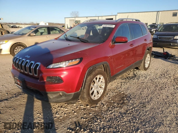 2017 Jeep Cherokee Latitude with VIN 1C4PJLCB4HW518311, listed as a Copart auction lot 41523405 with 62,344 mi miles and Salvage Title. Bid and sale history available at carsss.com. Image 1.