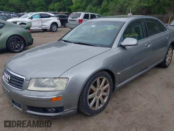 2005 Audi A8 with VIN WAUML44EX5N001847, listed as a IAAI auction lot 42328636 with 129,925 mi miles and . Bid and sale history available at DreamBid. Image 2.