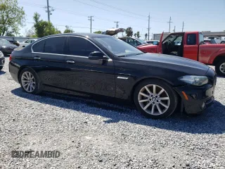 2015 BMW 5 Series 535i with VIN WBA5B1C55FD919164, listed as a Copart auction lot 49469685 with 117,610 mi miles and Clean Title. Bid and sale history available at carsss.com. Image 4.