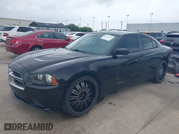 2014 Dodge Charger SE with VIN 2C3CDXBG8EH215850, listed as a IAAI auction lot 42077242 with 179,360 mi miles and . Bid and sale history available at carsss.com. Image 2.