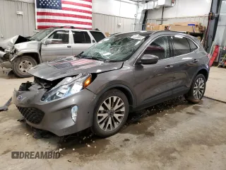 2021 Ford Escape Titanium с VIN 1FMCU9J94MUA58092, выставлен на аукционе Copart как лот 55439845 с пробегом 46 771 миль миль и Списание • Salvage title. История ставок и продаж доступна на DreamBid. Изображение 1.