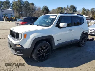 2018 Jeep Renegade Latitude with VIN ZACCJBBB8JPG87504, listed as a Copart auction lot 46987565 with 124,822 mi miles and Salvage Title. Bid and sale history available at carsss.com. Image 1.