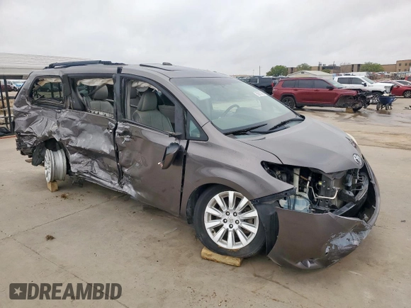 2013 Toyota Sienna XLE AAS with VIN 5TDYK3DC1DS290819, listed as a Copart auction lot 50913185 with 108,765 mi miles and Non Repairable. Bid and sale history available at carsss.com. Image 4.