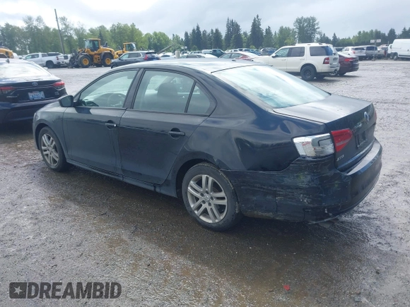 2015 Volkswagen Jetta S with VIN 3VW2K7AJ4FM354917, listed as a IAAI auction lot 42299798 with 186,048 mi miles and . Bid and sale history available at DreamBid. Image 3.