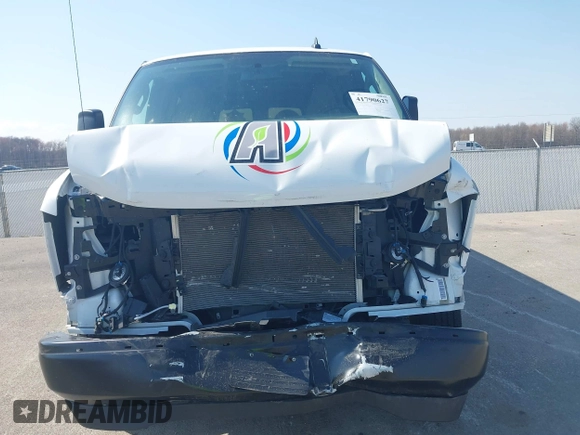 2023 Chevrolet Express Cargo with VIN 1GCWGAFPXP1258949, listed as a IAAI auction lot 41790627 with 23,518 mi miles and . Bid and sale history available at DreamBid. Image 6.