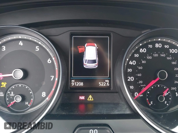 2019 Volkswagen Atlas SE with VIN 1V2WR2CA9KC503400, listed as a IAAI auction lot 41920119 with 91,208 mi miles and . Bid and sale history available at DreamBid. Image 7.