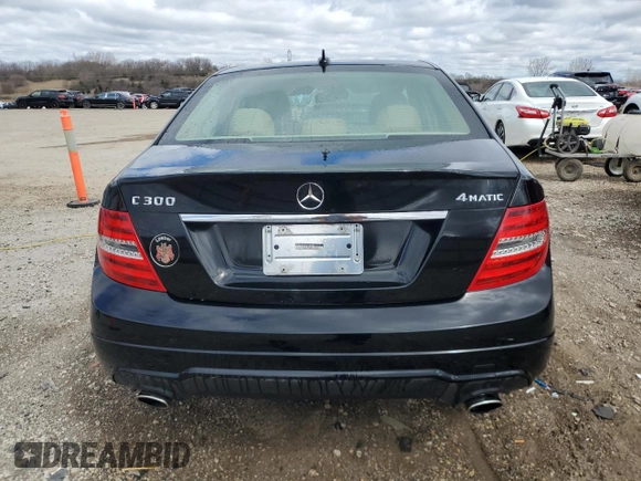 2014 Mercedes-Benz C 300 Sport with VIN WDDGF8AB2EA950282, listed as a Copart auction lot 52581065 with 84,664 mi miles and Salvage Title. Bid and sale history available at DreamBid. Image 6.