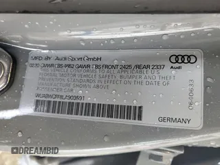 2020 Audi RS 3 z VIN WUABWGFF8LA903591, wystawiony jako Copart lot #45973395 z przebiegiem 40 443 mil mil oraz Szkoda całkowita • Salvage title. Historia ofert i sprzedaży dostępna na DreamBid. Obrazek 12.
